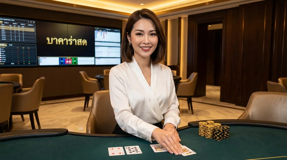 บาคาร่าสด R39 ถ่ายทอดสดจากสตูดิโอระดับโลก ดีลเลอร์สาวสวย